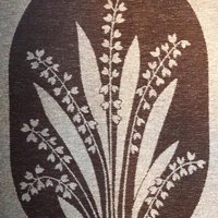 Vintage wall hanging | Lily of the Valley wall tapestry | Large wall hanging | Scandinavian woven textile | Brown wall hanging