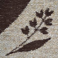 Vintage wall hanging | Lily of the Valley wall tapestry | Large wall hanging | Scandinavian woven textile | Brown wall hanging