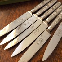 Set of six vintage fruit knives | Solingen fruit knives | Midcentury fruit knives | Vintage Solingen fruit knives | Made in Sweden