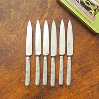 Set of six vintage fruit knives | Solingen fruit knives | Midcentury fruit knives | Vintage Solingen fruit knives | Made in Sweden