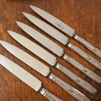 Set of six vintage fruit knives | Solingen fruit knives | Midcentury fruit knives | Vintage Solingen fruit knives | Made in Sweden