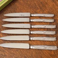 Set of six vintage fruit knives | Solingen fruit knives | Midcentury fruit knives | Vintage Solingen fruit knives | Made in Sweden