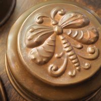 Set of three vintage copper baking molds | Vintage copper molds | Mismatched copper molds | Vintage baking molds | Vintage kitchen decor