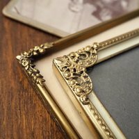 Set of two vintage photo frames | Vintage photo frames | Vintage brass picture frames | Mismatched photo frames