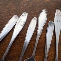 Set of six vintage spoons | Vintage spoons | Vintage alpacca silver spoons | Small vintage spoons