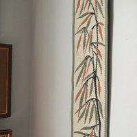 Vintage wall hanging | Long wall hanging | Nature wall hanging | Scandinavian woven textile | Made in Finland