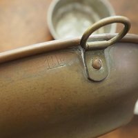 Set of three vintage copper baking molds | Vintage copper molds | Mismatched copper molds | Vintage baking molds | Vintage kitchen decor