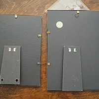 Set of two vintage photo frames | Vintage photo frames | Vintage brass picture frames | Mismatched photo frames