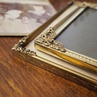 Set of two vintage photo frames | Vintage photo frames | Vintage brass picture frames | Mismatched photo frames