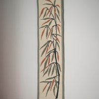 Vintage wall hanging | Long wall hanging | Nature wall hanging | Scandinavian woven textile | Made in Finland