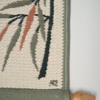 Vintage wall hanging | Long wall hanging | Nature wall hanging | Scandinavian woven textile | Made in Finland