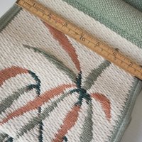 Vintage wall hanging | Long wall hanging | Nature wall hanging | Scandinavian woven textile | Made in Finland