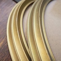 Set of two vintage picture frames | Oval photo frames | Vintage gold tone frames | Vintage photo frames