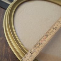 Set of two vintage picture frames | Oval photo frames | Vintage gold tone frames | Vintage photo frames