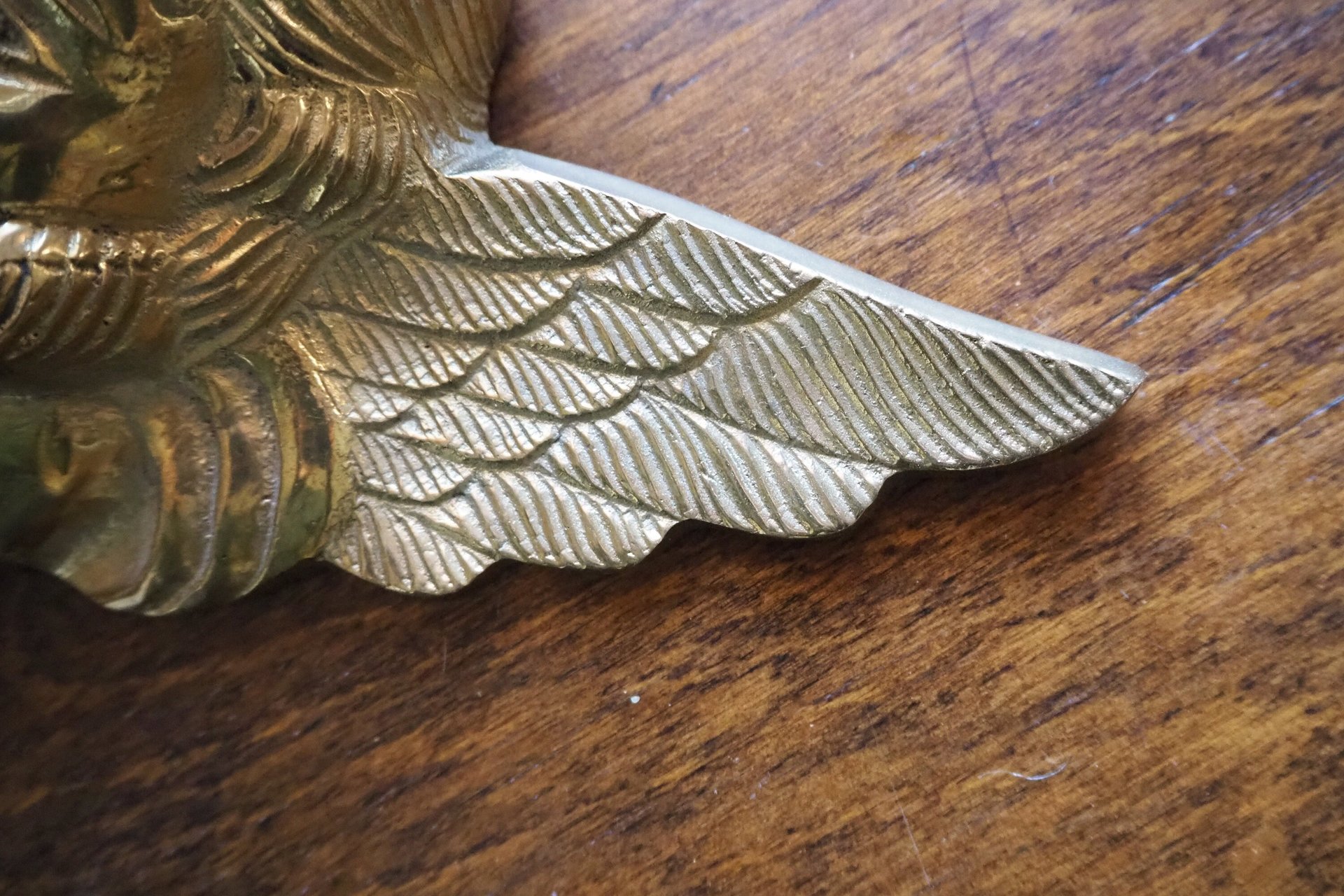 Vintage brass angel | Angel wall ornament | Vintage angel figure | Brass cherub figure