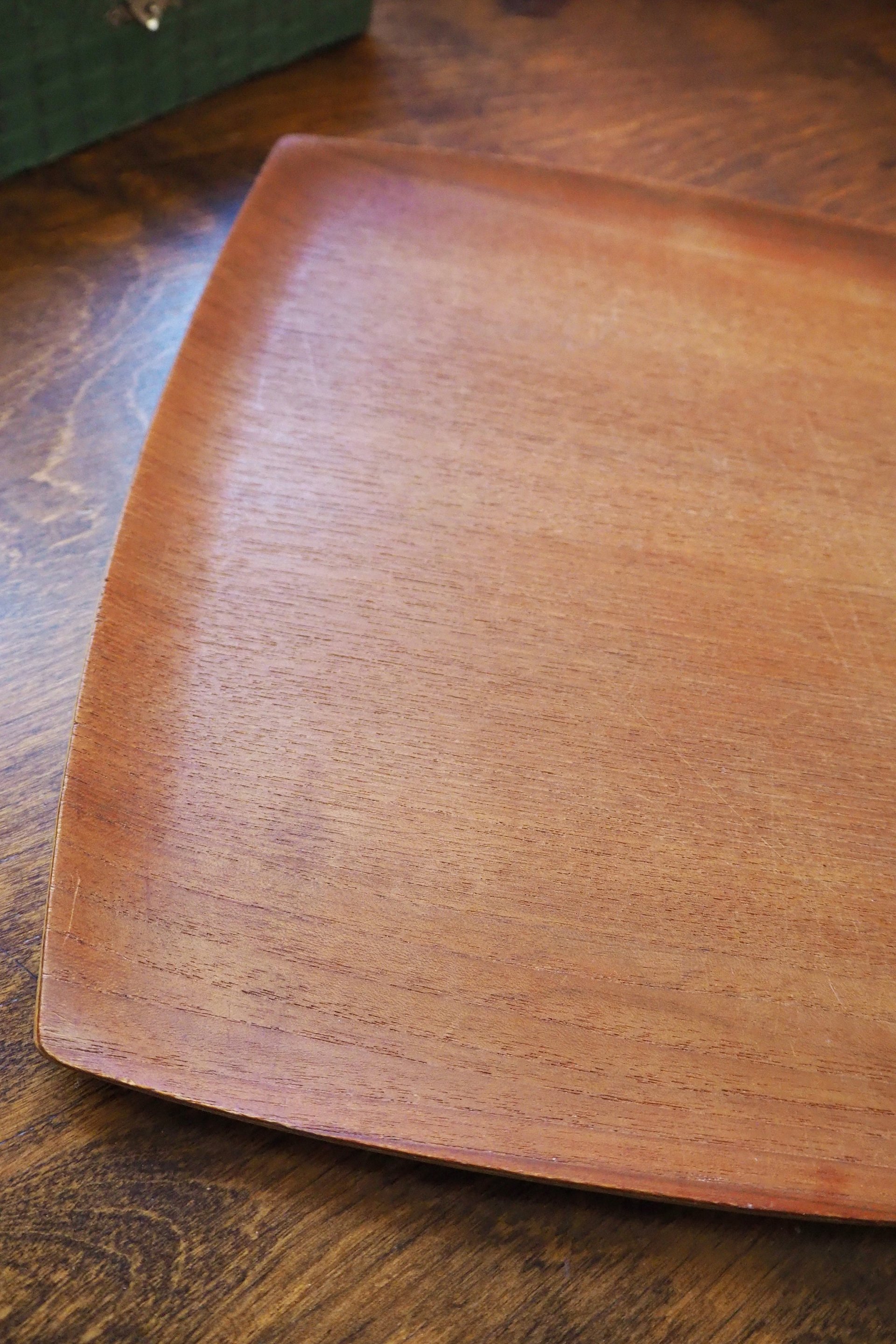 Vintage teak tray | Vintage Lainisalo teak tray | Rectangular teak serving tray | Finnish teak tray | Lainisalo teak tray
