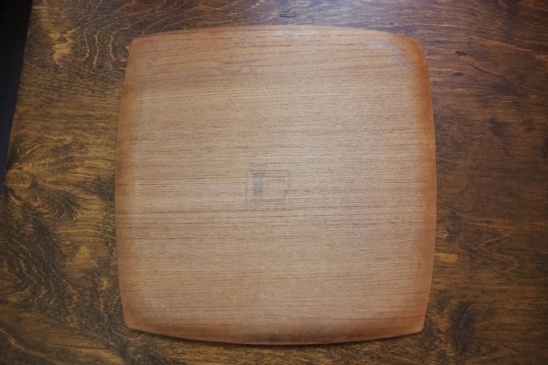 Vintage teak tray | Vintage Lainisalo teak tray | Rectangular teak serving tray | Finnish teak tray | Lainisalo teak tray