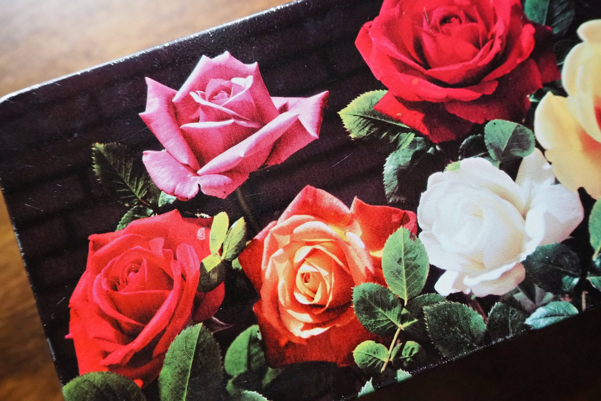 Vintage floral tin box | Floral tin box | Vintage storage box | 6 MB container Made in Great Britain