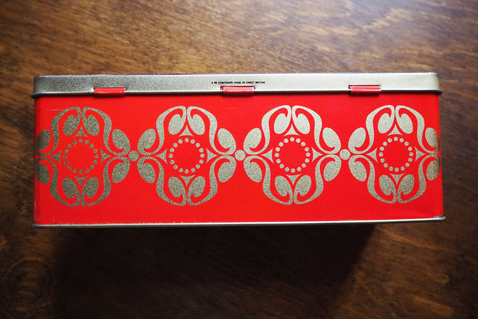 Vintage floral tin box | Floral tin box | Vintage storage box | 6 MB container Made in Great Britain