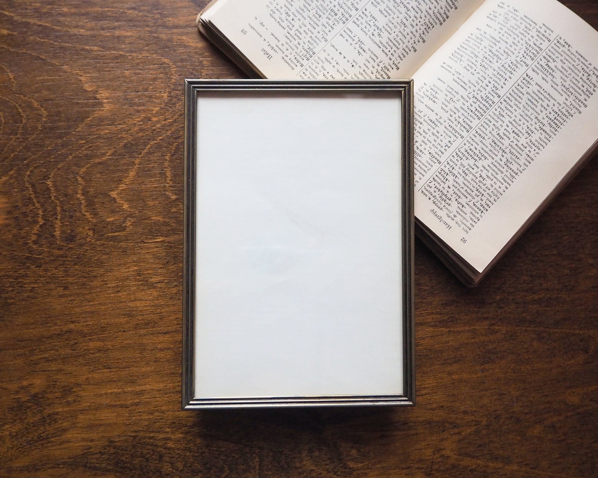 Vintage brass photo frame | Brass photo frame 12x17 cm | Brass picture frame | Vintage brass picture frame