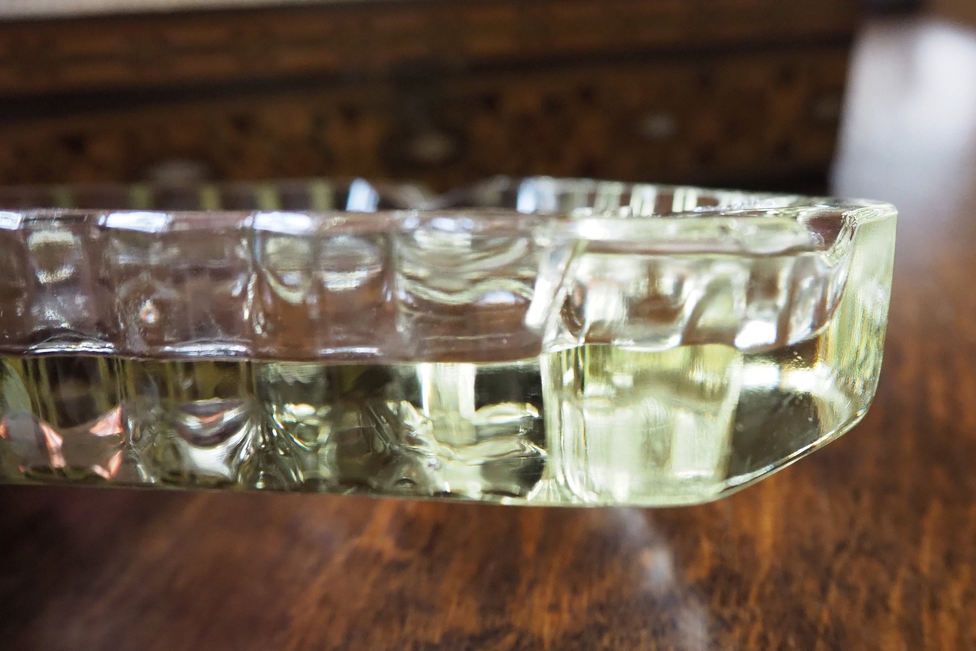 Vintage glass ashtray | Vintage ashtray | Glass ashtray | Triangle ashtray