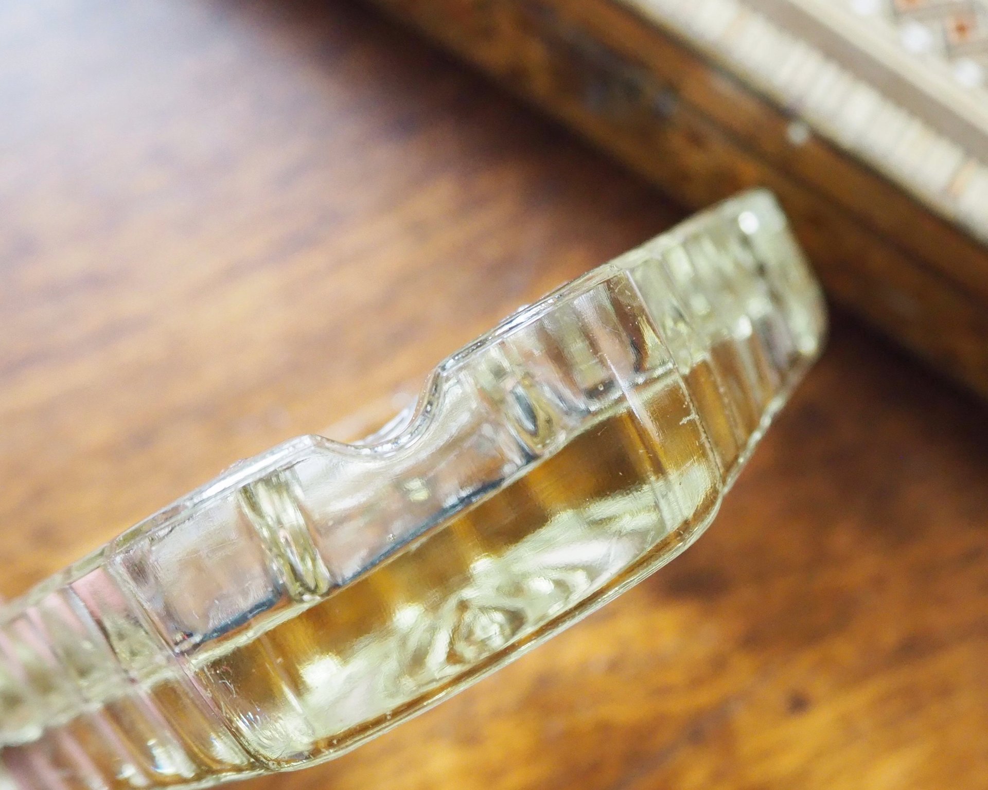 Vintage glass ashtray | Vintage ashtray | Glass ashtray | Triangle ashtray