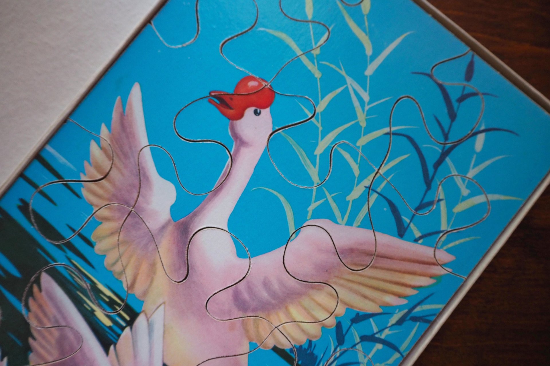 Vintage picture puzzle | Vintage goose puzzle | Retro picture puzzle | Wooden goose puzzle | Wooden picture puzzle