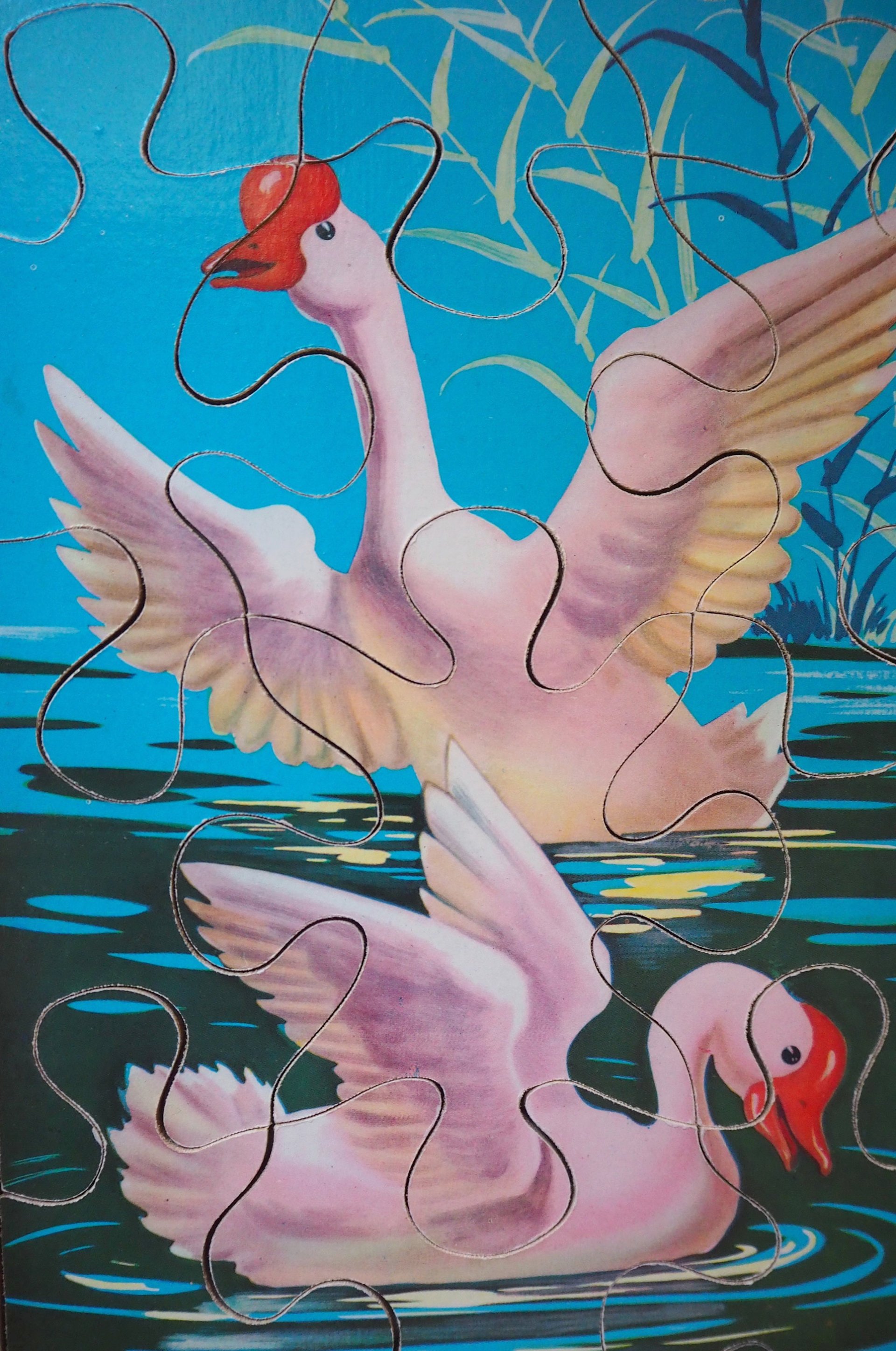 Vintage picture puzzle | Vintage goose puzzle | Retro picture puzzle | Wooden goose puzzle | Wooden picture puzzle