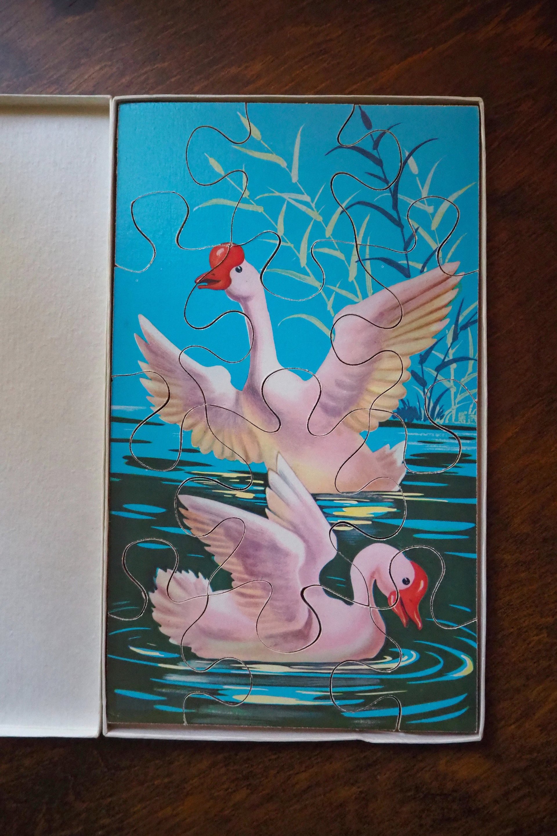 Vintage picture puzzle | Vintage goose puzzle | Retro picture puzzle | Wooden goose puzzle | Wooden picture puzzle