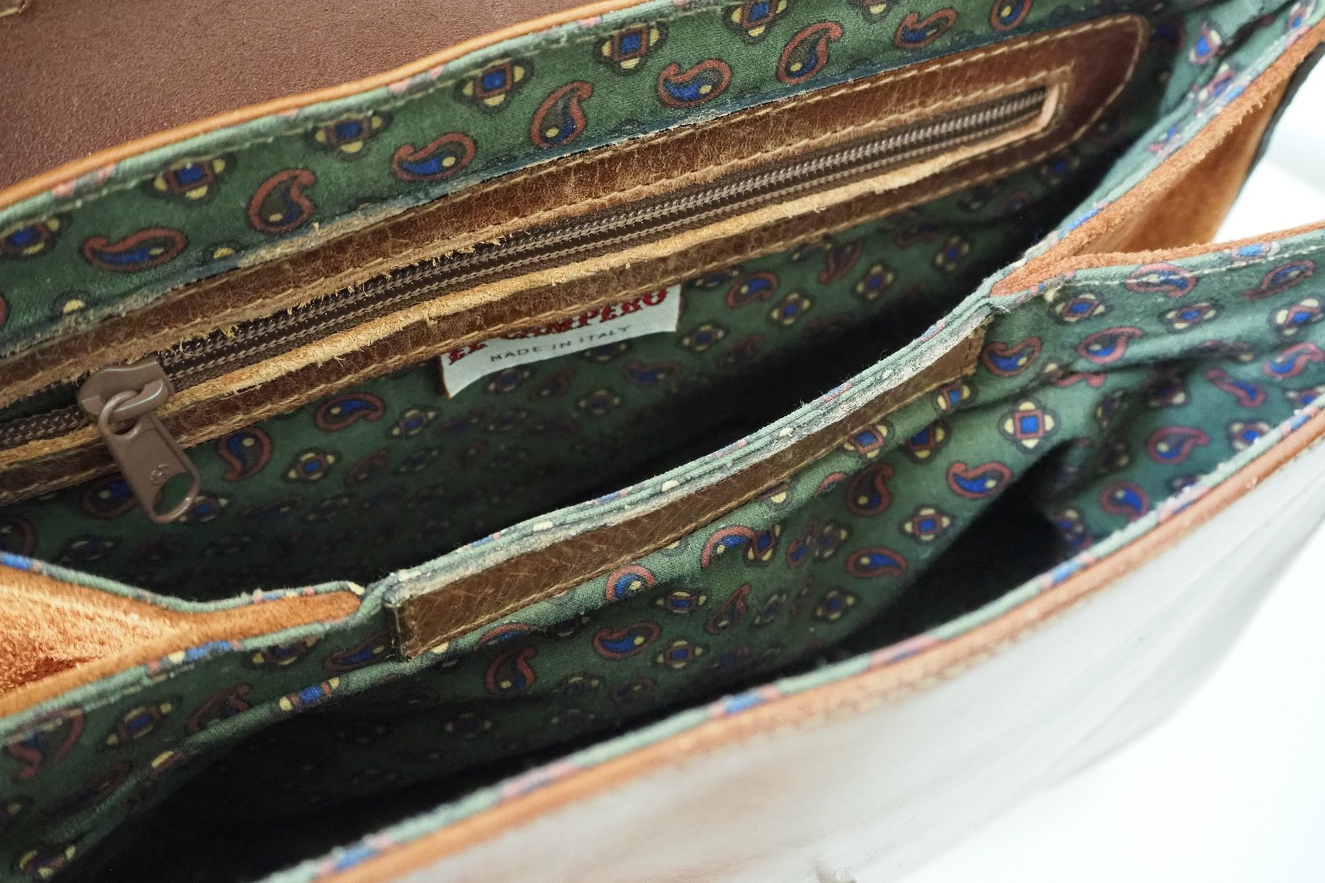 Vintage leather handbag | El Campero leather bag | Top handle bag | Vintage El Campero bag | Brown leather bag
