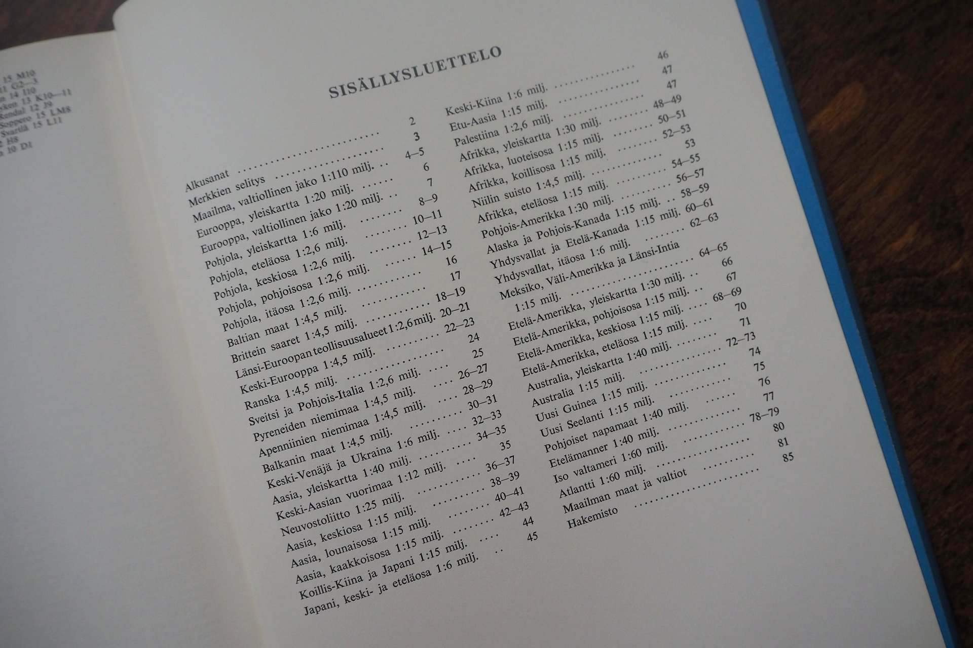 Vintage world atlas | Joka kodin kartasto | Vintage maps | Finnish atlas | 1960s world atlas