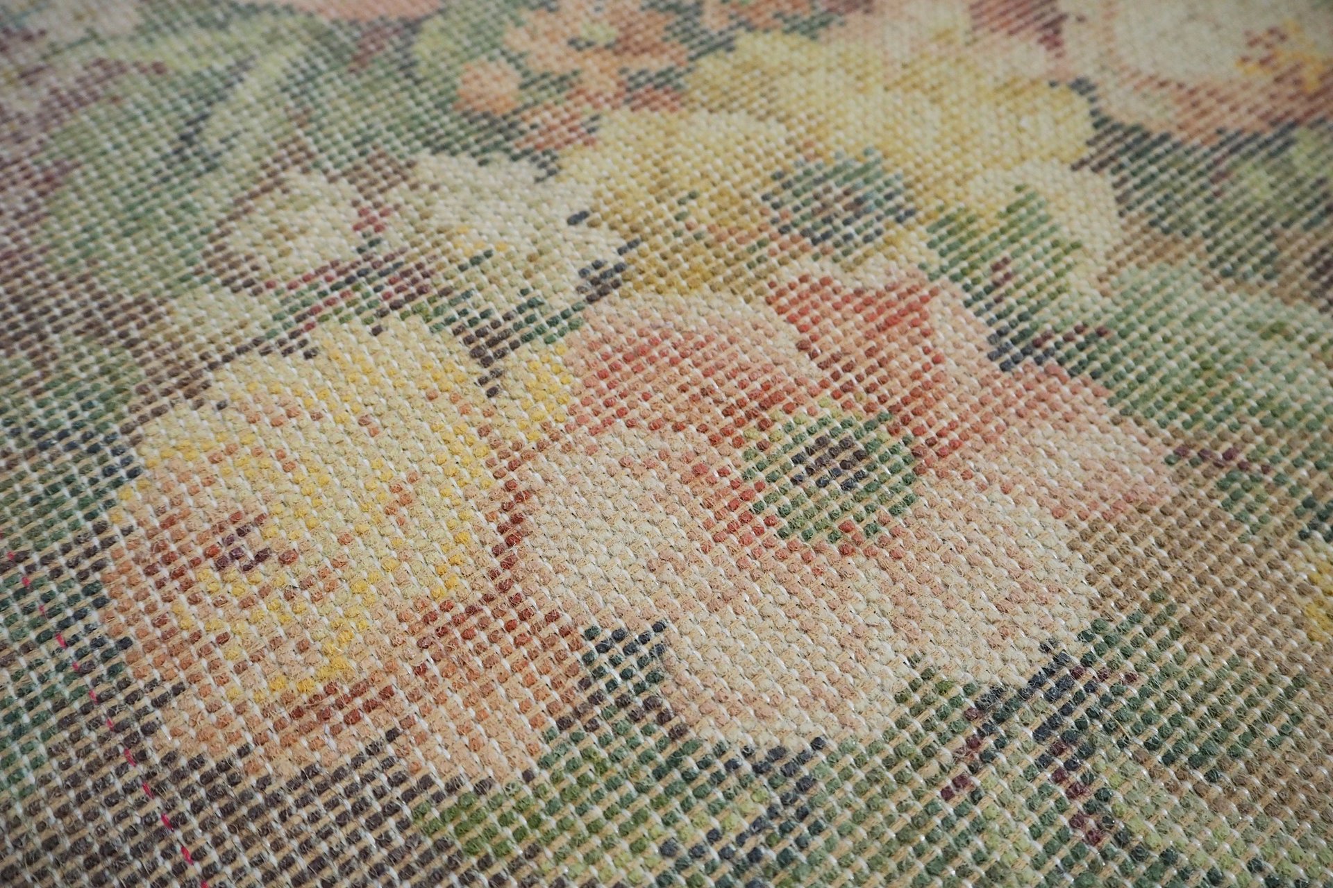Vintage wall hanging | Carpets of Worth Picture Rug wall hanging | Summertime | Floral wall hanging | Made in England