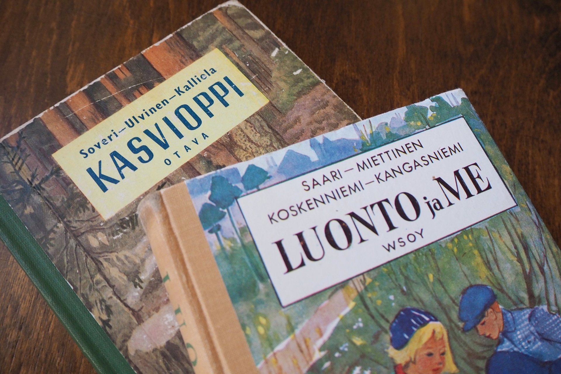 Vintage school books | Kasvioppi | Finnish nature books | Vintage botany school books | Vintage nature school books