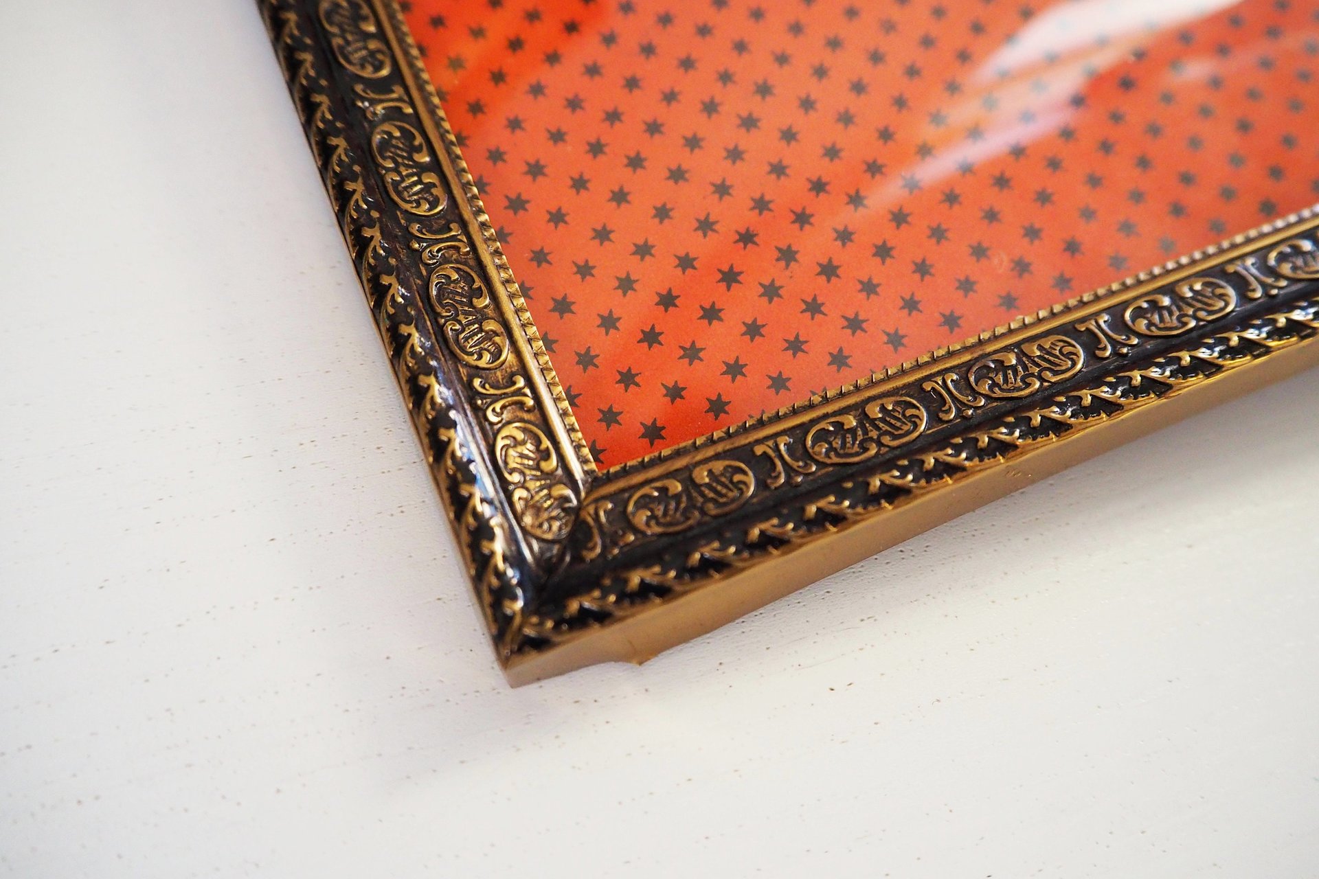 Vintage photo frame 18x24 cm | Vintage brass frame | Brass picture frame | Ornate photo frame | Vintage photo frame