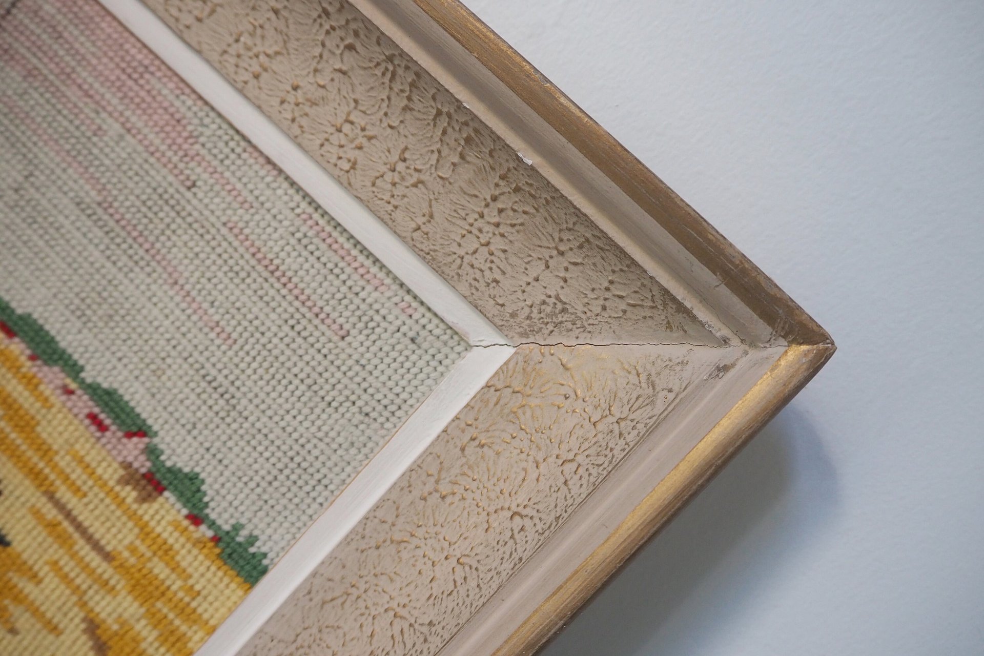 Vintage needlepoint wall art | Scenery needlepoint | Scandinavian wall art | Needlepoint wall hanging | Wool needlepoint