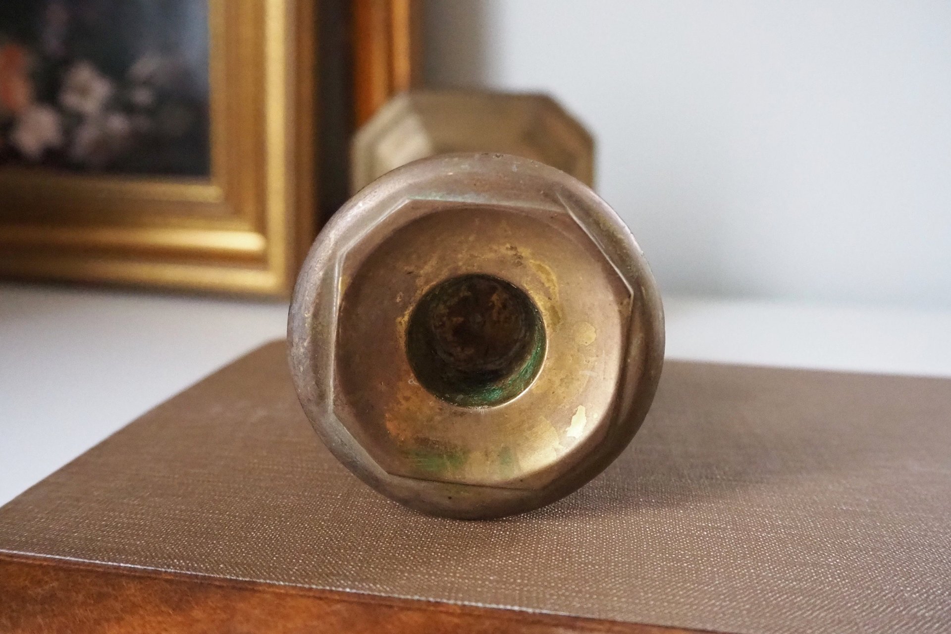 Vintage candlestick holder | Tall candlestick holder | Brass candlestick holder | Vintage home decor