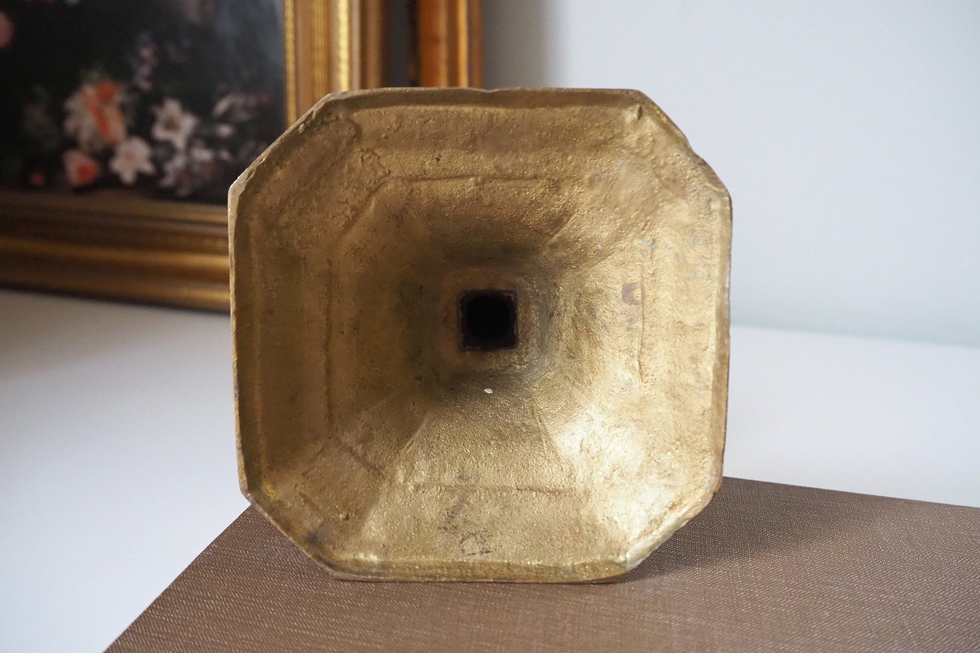 Vintage candlestick holder | Tall candlestick holder | Brass candlestick holder | Vintage home decor