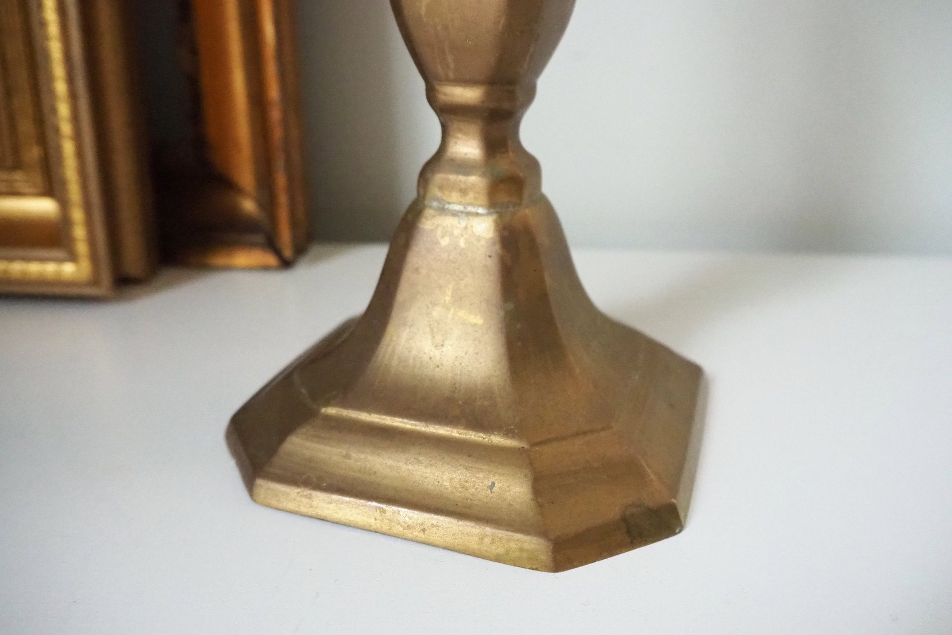 Vintage candlestick holder | Tall candlestick holder | Brass candlestick holder | Vintage home decor