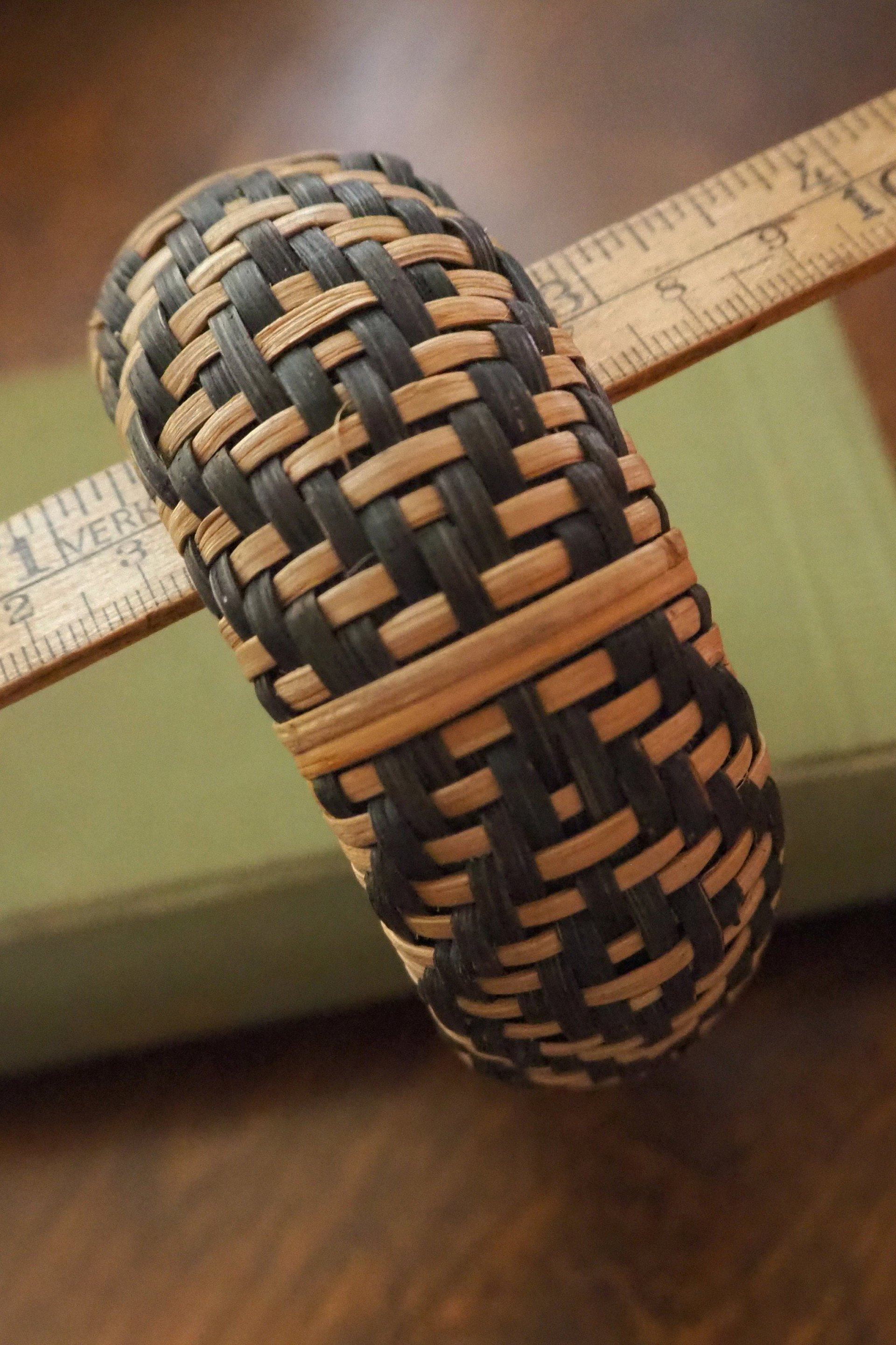 Vintage rattan bangle | Vintage rattan bangle | Chunky rattan bangle | Stacking bangle | Boho bangle bracelet