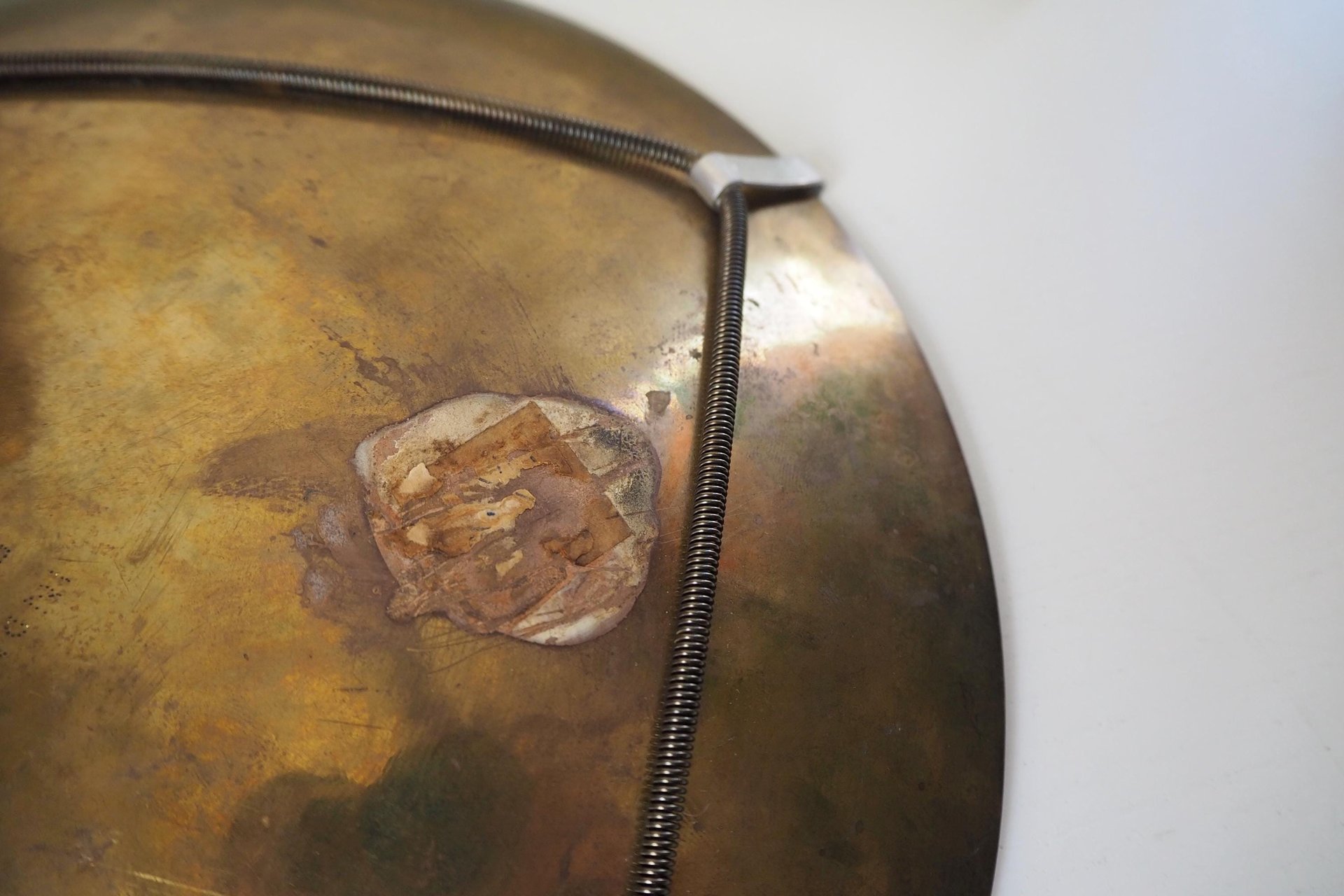 Vintage brass wall plate | Decorative wall plate | Engraved brass plate | Vintage brass plate | Brass wall plate