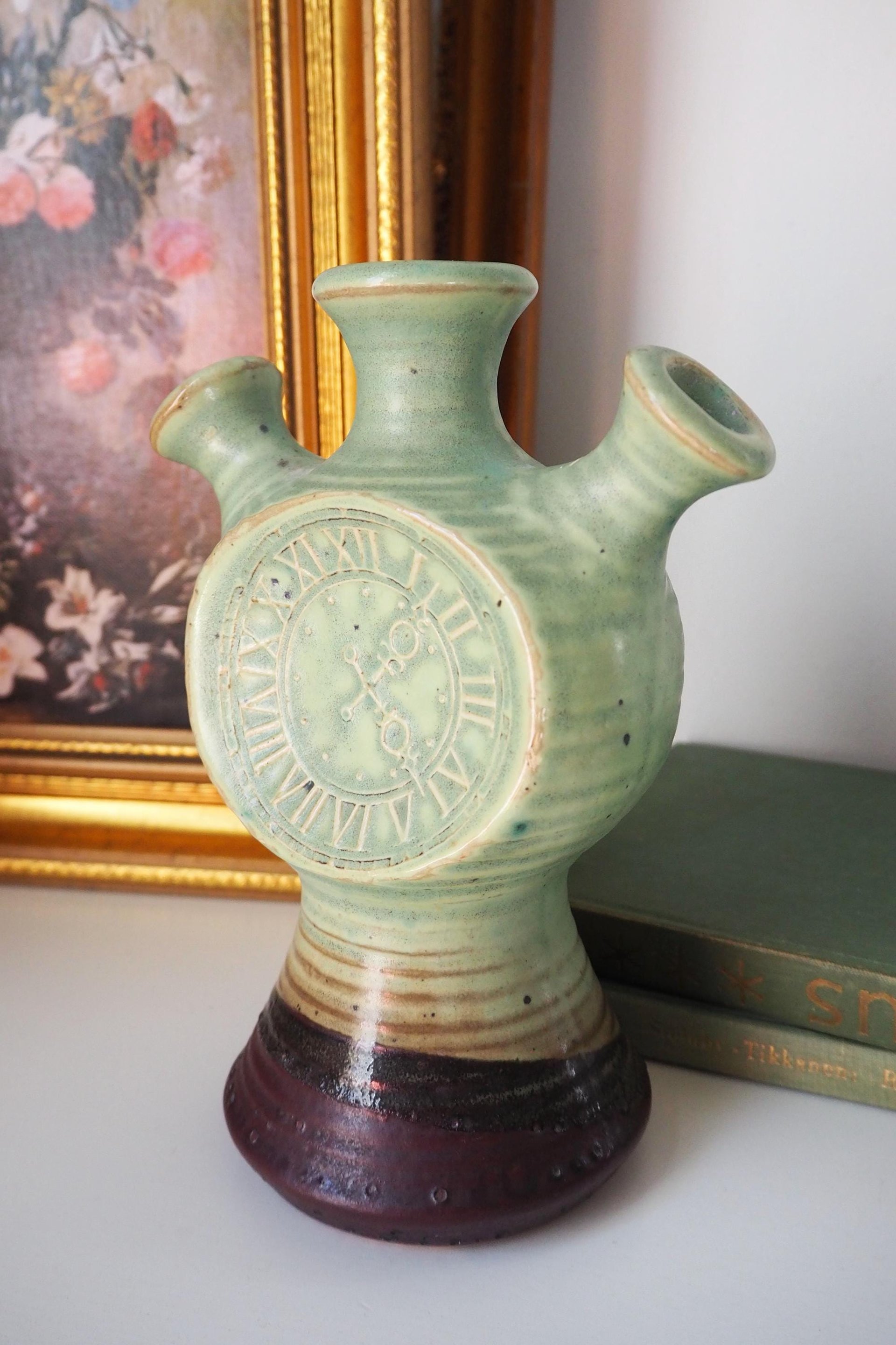 Vintage Kupittaan Savi vase | Vintage ceramic vase | Okki Laine | Finnish ceramics | Vintage vase | Scandinavian ceramic vase