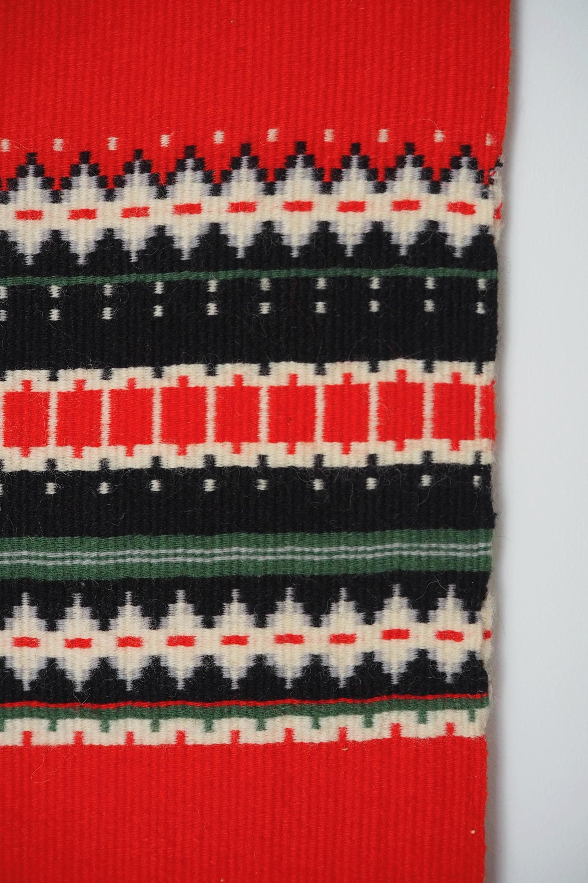 Vintage wall hanging | Large wall hanging | Scandinavian woven textile | Geometrical wall hanging | Large Scandinavian wall hanging