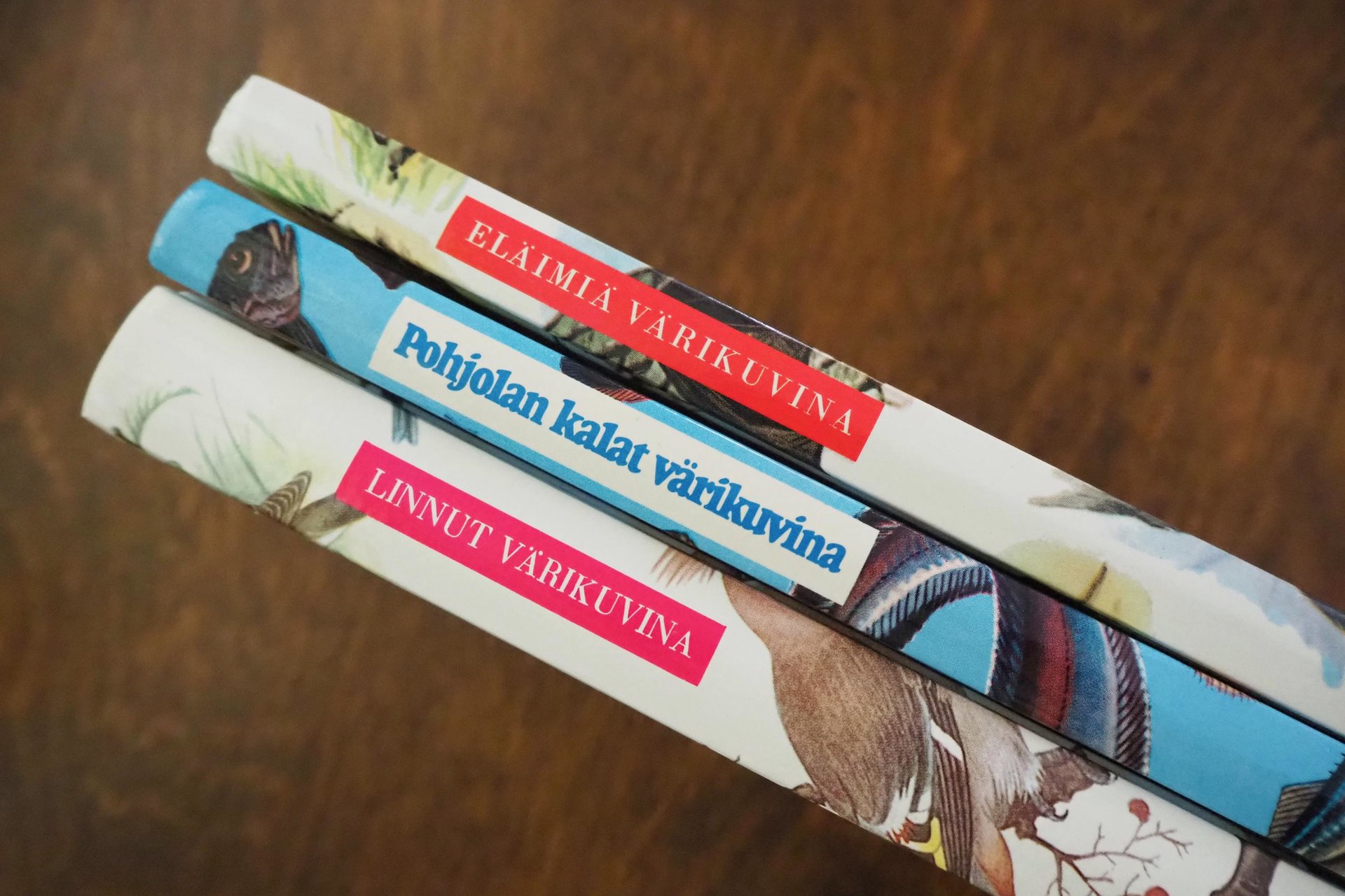 Vintage books | Scandinavian animal, bird and fish books | Illustrated bird, animal and fish books | Vintage illustrations | Finnish books