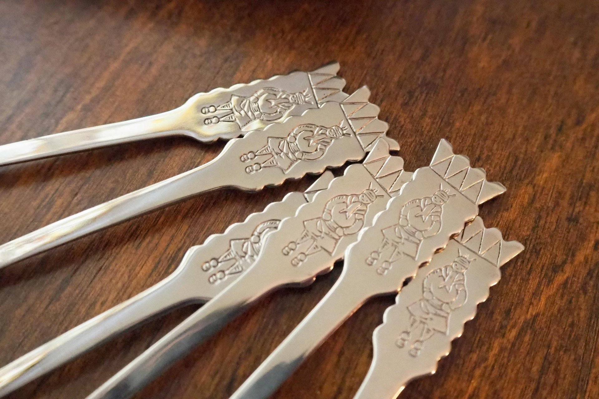 Set of six vintage coffee spoons | Vintage mocca spoons | Small coffee spoons | Nordic spoon set | Vintage Lapland coffee spoons
