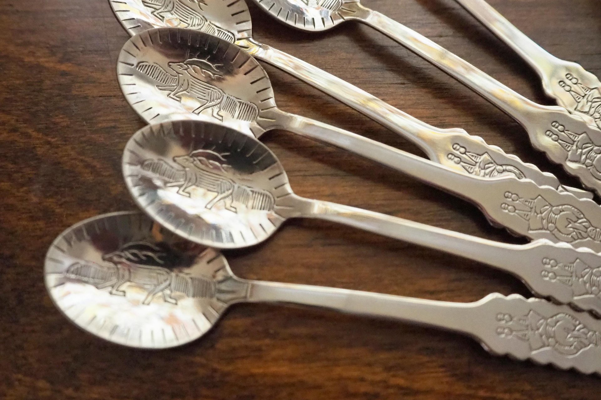 Set of six vintage coffee spoons | Vintage mocca spoons | Small coffee spoons | Nordic spoon set | Vintage Lapland coffee spoons