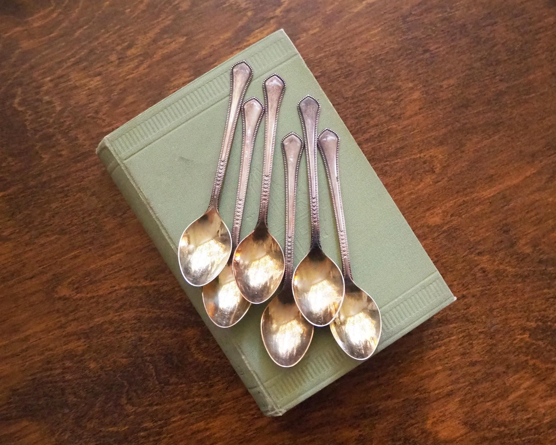 Set of six vintage coffee spoons | Vintage alpacca silver coffee spoons | Melchior spoons | Vintage coffee spoon set | Soviet coffee spoons