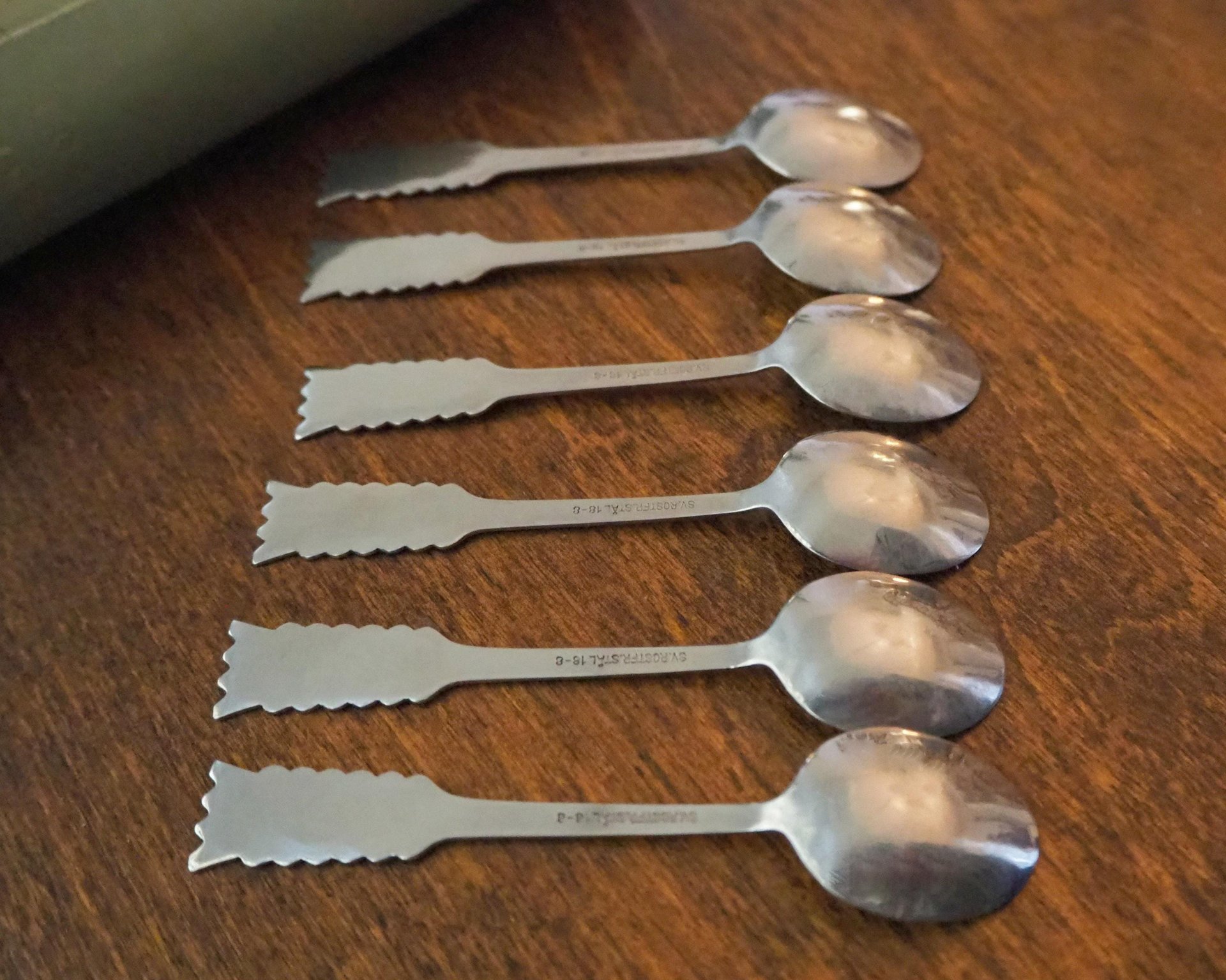 Set of six vintage coffee spoons | Vintage mocca spoons | Small coffee spoons | Nordic spoon set | Vintage Lapland coffee spoons
