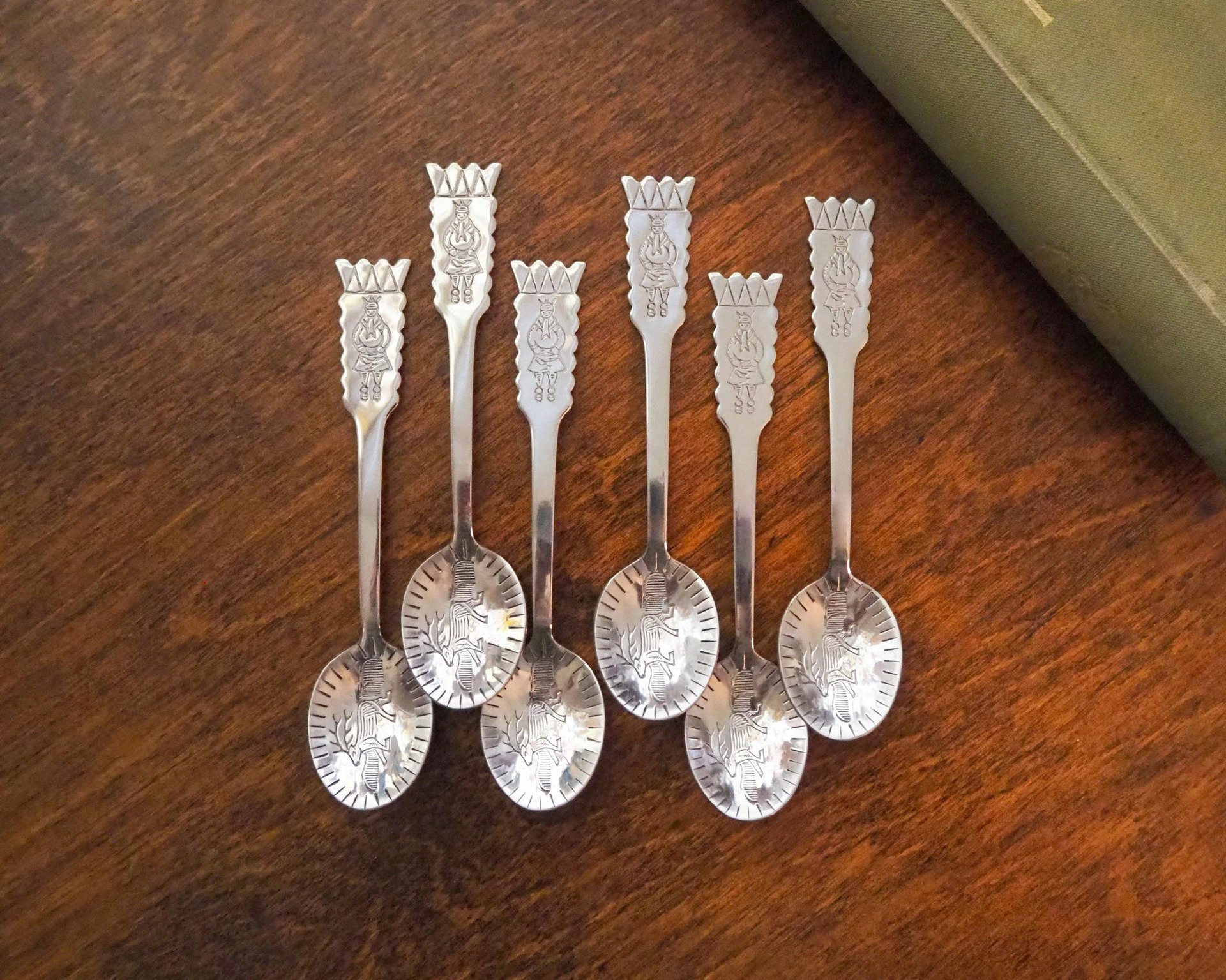 Set of six vintage coffee spoons | Vintage mocca spoons | Small coffee spoons | Nordic spoon set | Vintage Lapland coffee spoons
