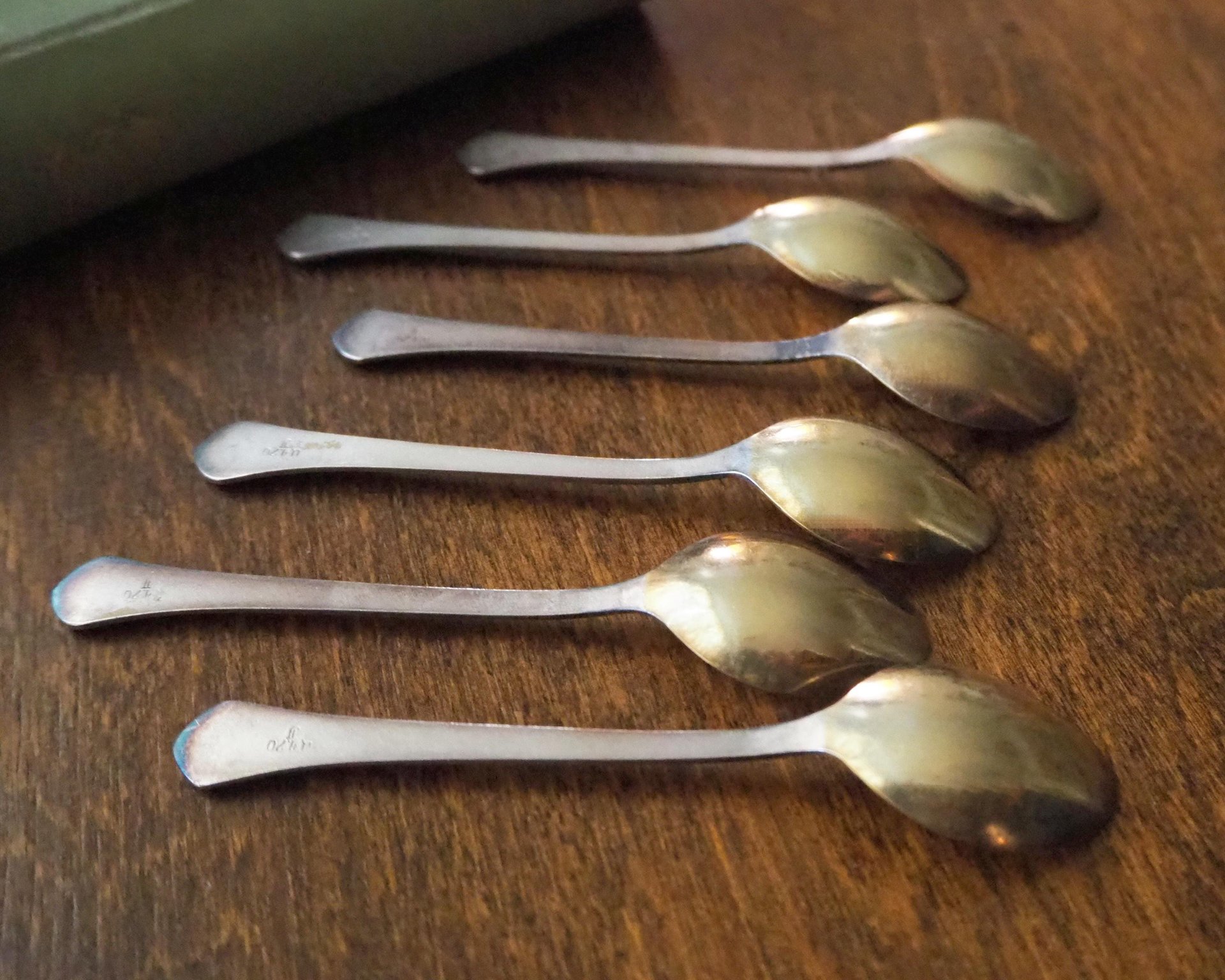Set of six vintage coffee spoons | Vintage alpacca silver coffee spoons | Melchior spoons | Vintage coffee spoon set | Soviet coffee spoons