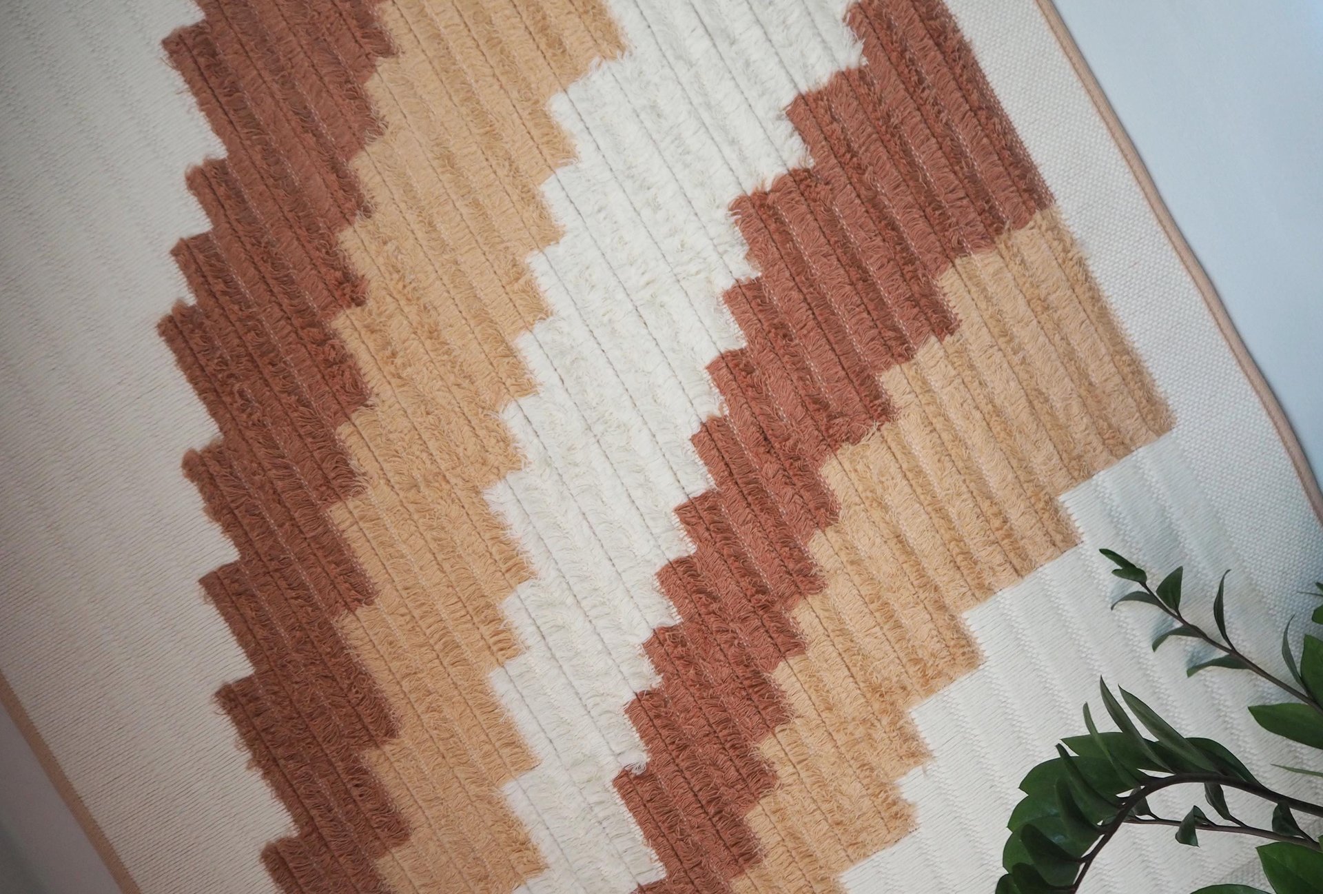 Vintage wall hanging | Large wall hanging | Vintage pink wall hanging | Scandinavian woven textile | Made in Finland